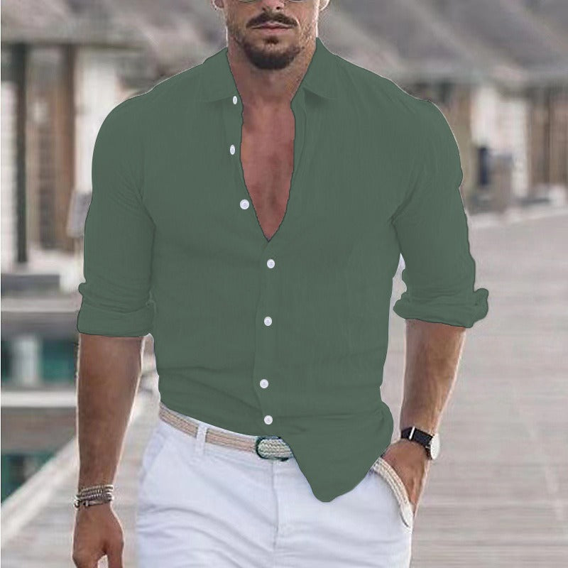 Karl – Classic Linen Shirt for Men
