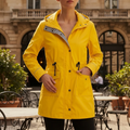 Women's Utility Jacket with Drawstring & Hood | L&S - 1 - London-stylehouse.com