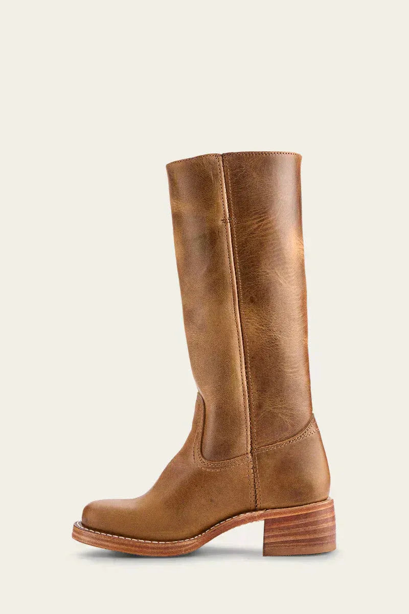 Women's knee-high boots with block heel and elegant design | L&S - 6 - London-stylehouse.com