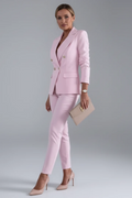 Two-Piece Women's Suit with Fitted Cut and Gold Buttons | L&S - 1 - London-stylehouse.com