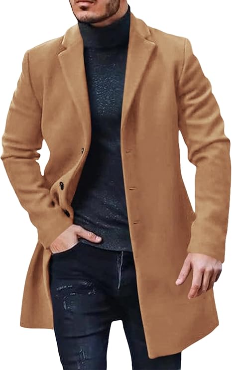 Daniel – Tailored Wool-Blend Overcoat for Men