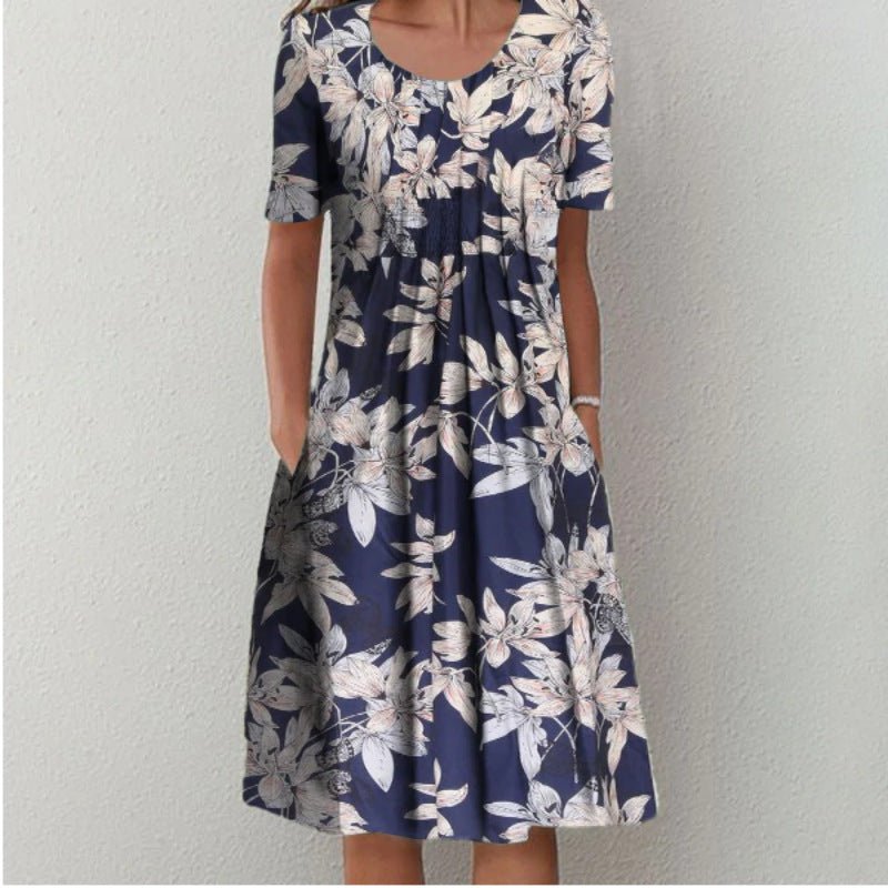 Emily – Floral Print Midi Dress - Image 7