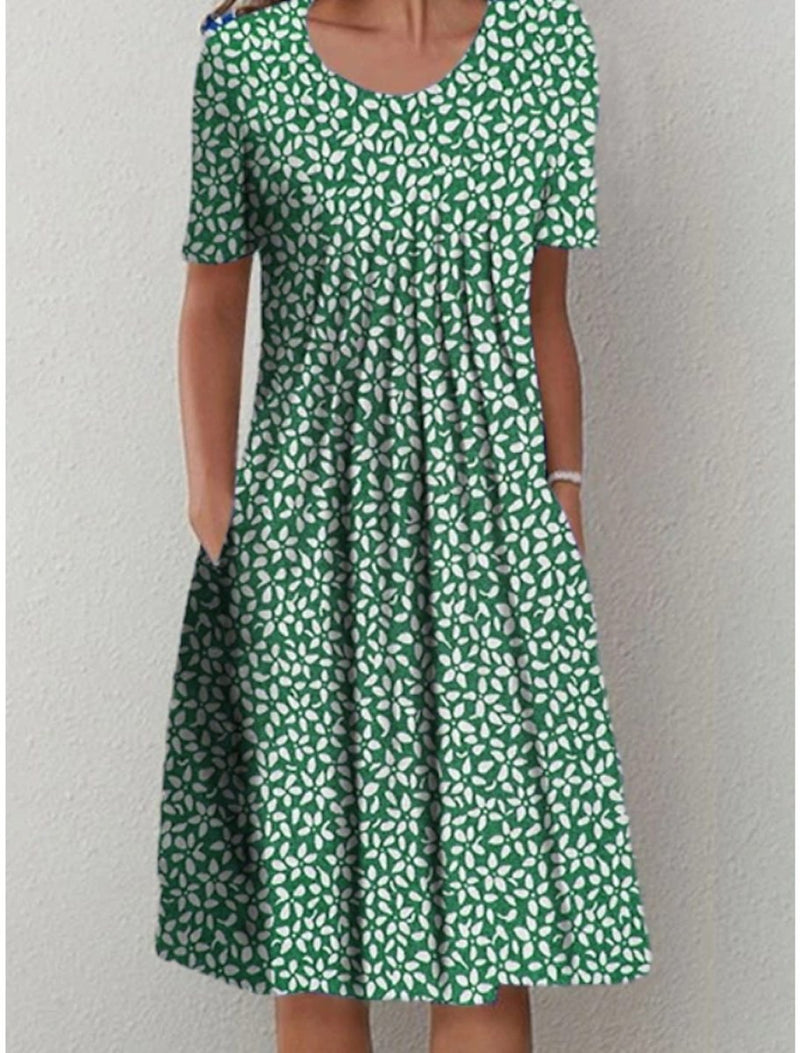 Emily – Floral Print Midi Dress - Image 9