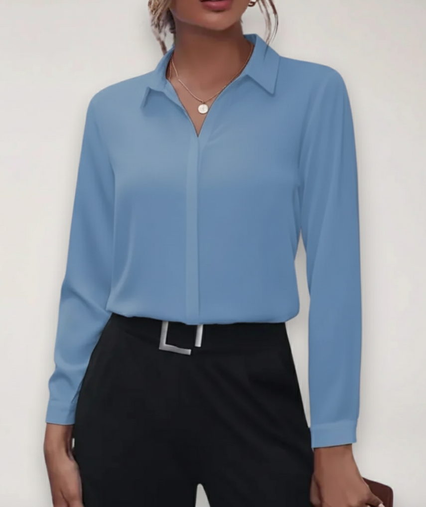 Sarah – Women Spring Buttoned Office Blouse - Image 5