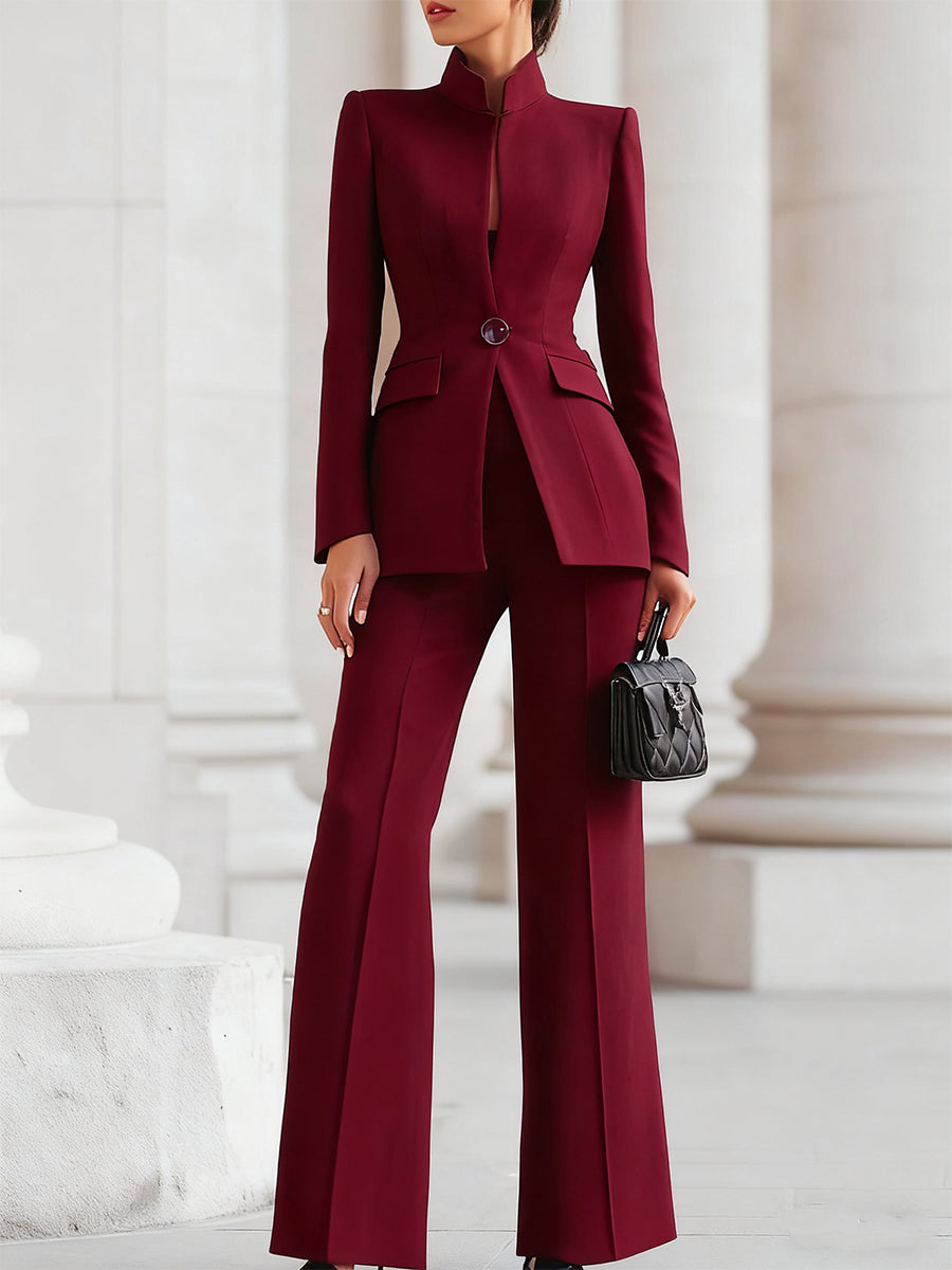 Women’s outfit featuring a fitted blazer and a loose fit - J&B; - 4 - London-stylehouse.com