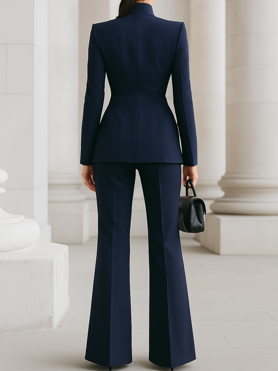 Women’s outfit featuring a fitted blazer and a loose fit - J&B; - 8 - London-stylehouse.com
