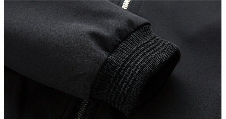 Men’s slim-fit bomber jacket with zip - J&B; - 10 - London-stylehouse.com