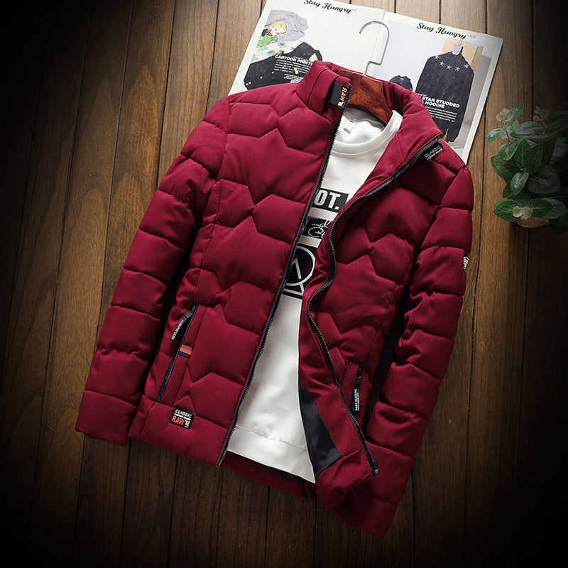 Quilted men’s jacket in a slim-fit cut with a zip - J&B; - 1 - London-stylehouse.com
