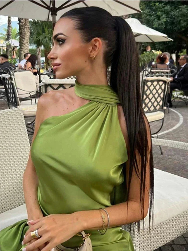 Hannah – One Shoulder Wedding Guest Dress - Image 6