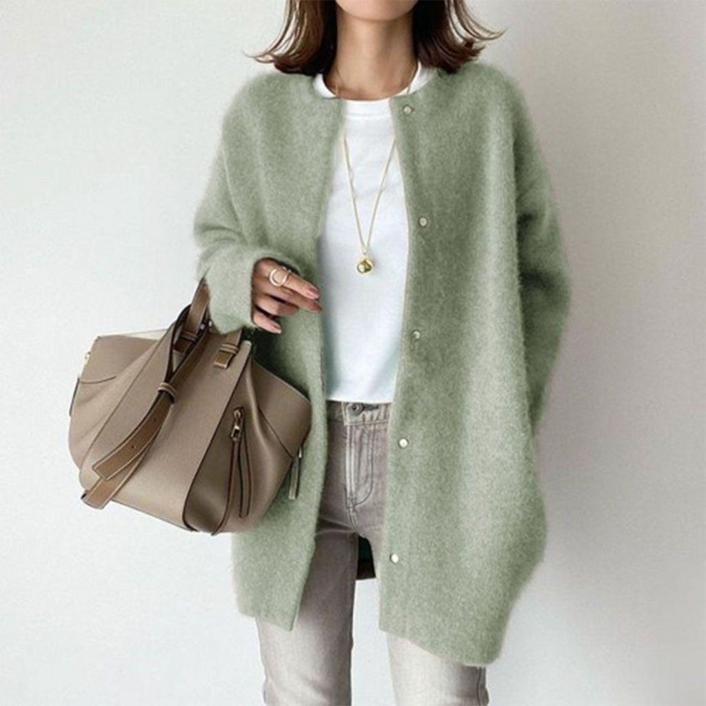 Soft women’s jacket with a button placket and a relaxed fit - J&B; - 9 - London-stylehouse.com