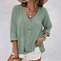 Emma – Women Button-Up Summer Blouse - Image 1
