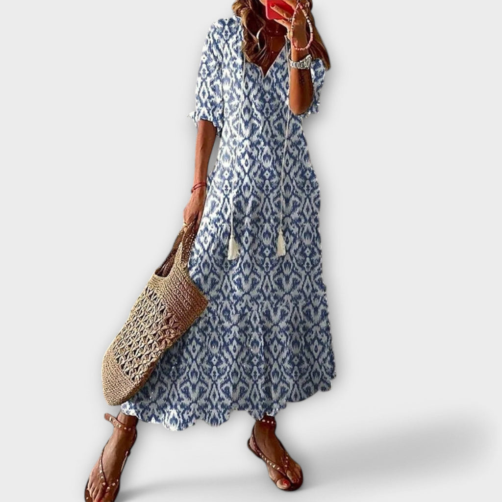 Carina – Floral Summer Maxi Dress - Image 1