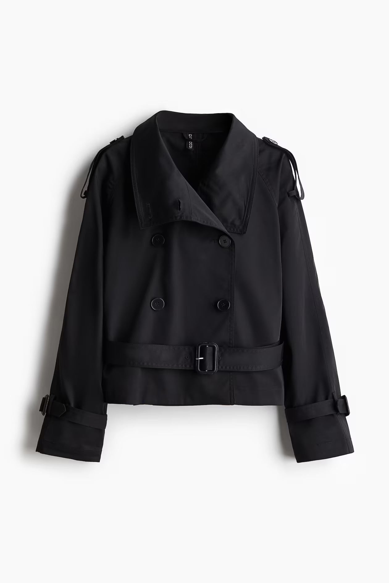 Women’s trench coat, cropped, with a belt at the waist - J&B; - 3 - London-stylehouse.com