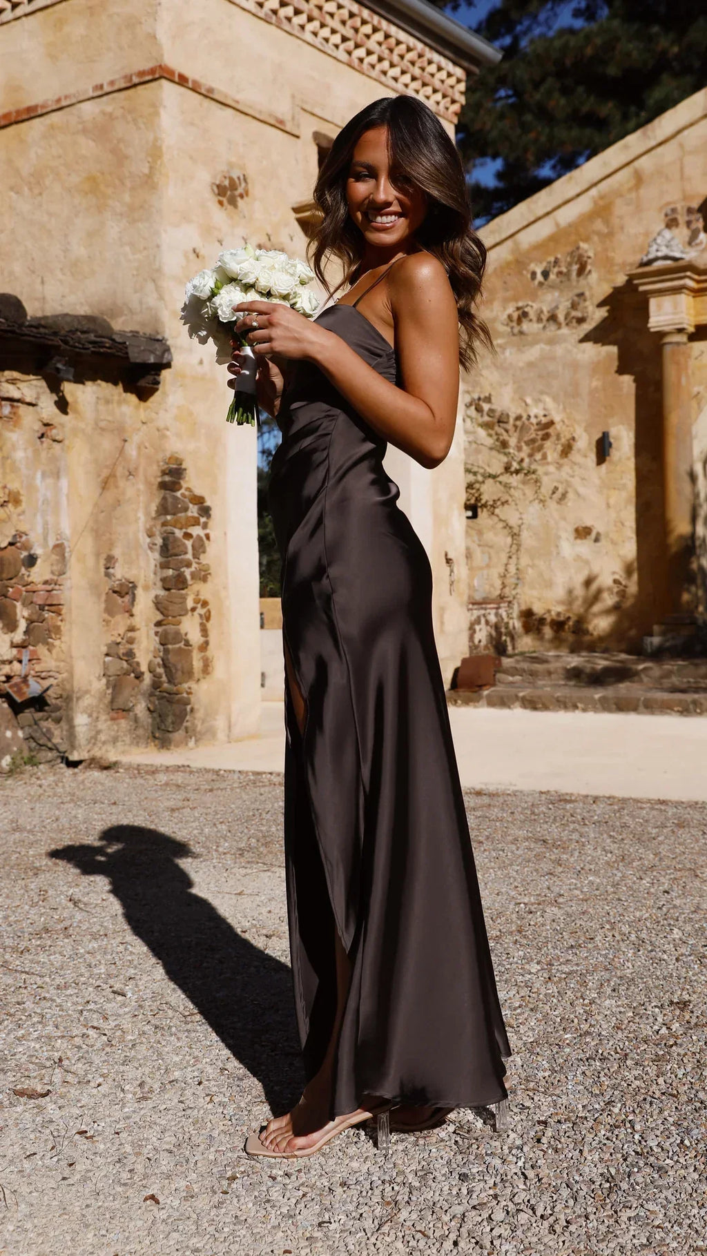 Doreen – Side Slit Wedding Dress Dress - Image 7